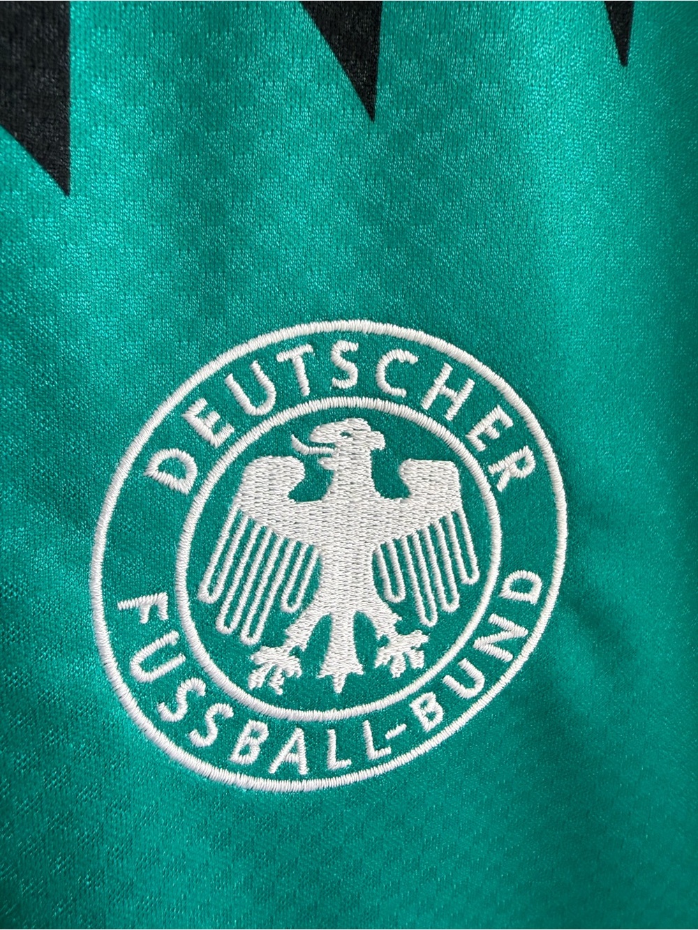 adidas Germany DFB 1994 Retro Soccer Jersey Men M Green NWT - Picture 3 of 8